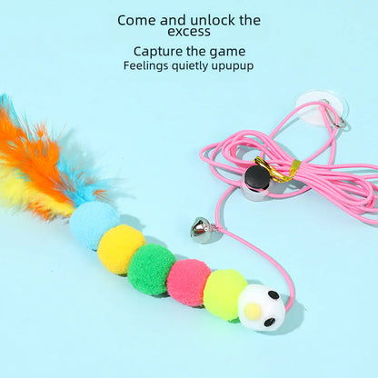 Cat Toy Wand with Plush Long Elastic String (Wholesale)