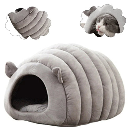 Warm Semi-closed Cat Bed Igloo Cave Sleeping Bag