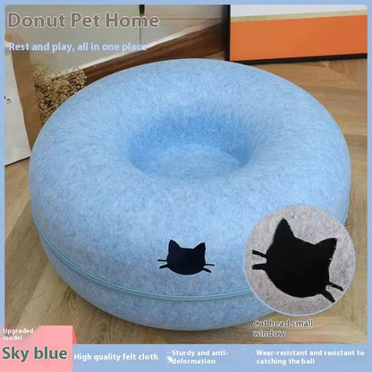 Cat Donut Tunnel Bed