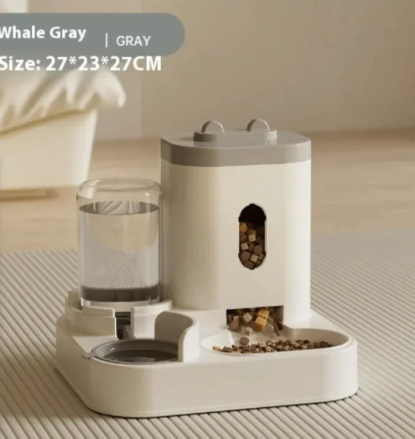 Automatic Pet Feeder and Water Dispenser Bowl