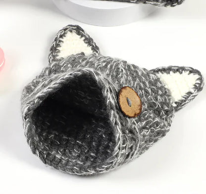 Knit Cat Beanie for Kids