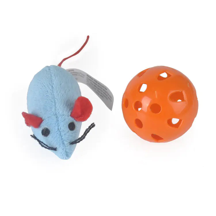 Cat Toy with Bell and Nine Holes for Fun Play