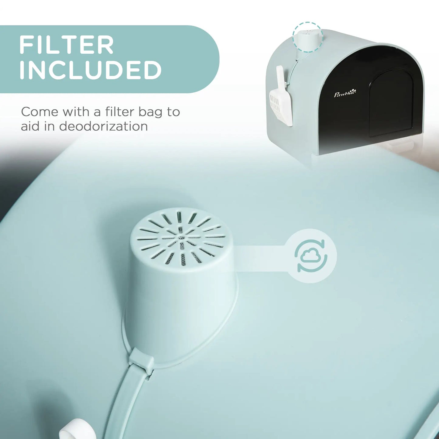 Cat Litter Box With Lid Tray