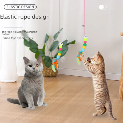 Cat Toy Wand with Plush Long Elastic String (Wholesale)
