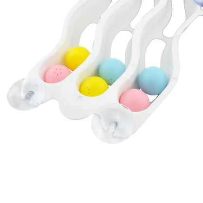 3-Tier Cat Suction Cup Window Track Toy for Cats