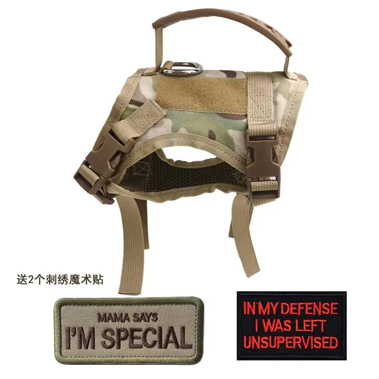 Adjustable Tactical Cat Harness with Leash