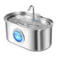 Stainless steel cat fountain EU plug and cord