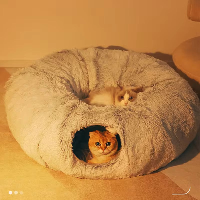 Cat Bed with Tunnel and Peephole – view 2