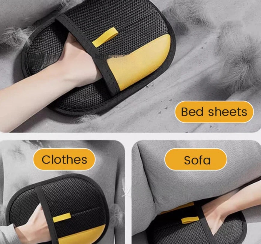 Cat hair remover glove design and fit