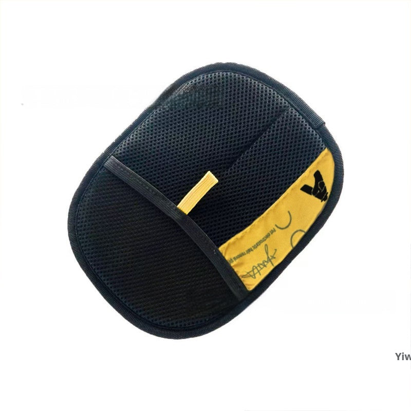 Cat hair remover grooming glove worn on the hand