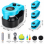 Cat Interactive Weight Loss Toy size guide with remote control, USB cable, feather toys, suction cups and velcro pad