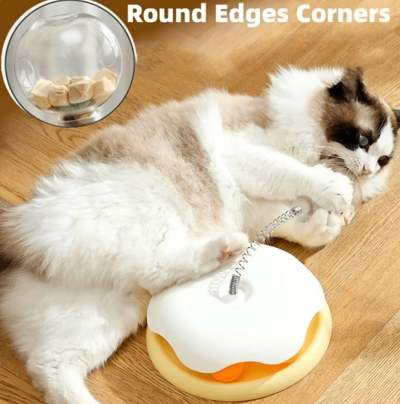 Cat Slow Feeder Toy for Food Dispensing