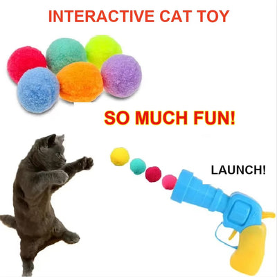 Cat Toy Launcher with Soft Balls – view 2