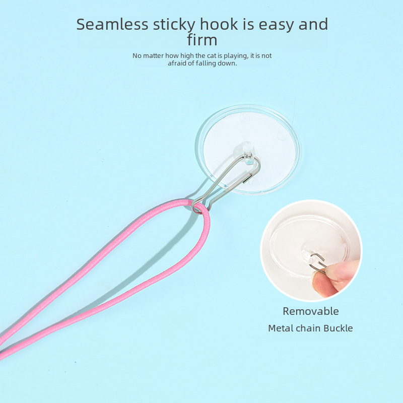 Cat Toy Wand with Plush Long Elastic String – view 3