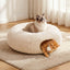 Cat tunnel bed folded for storage