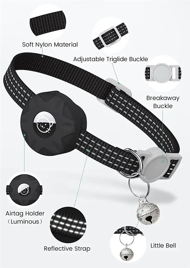 Apple AirTag Cat Collar Tracker