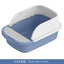 Cat Litter Box with Half Enclosure and Splash Guard