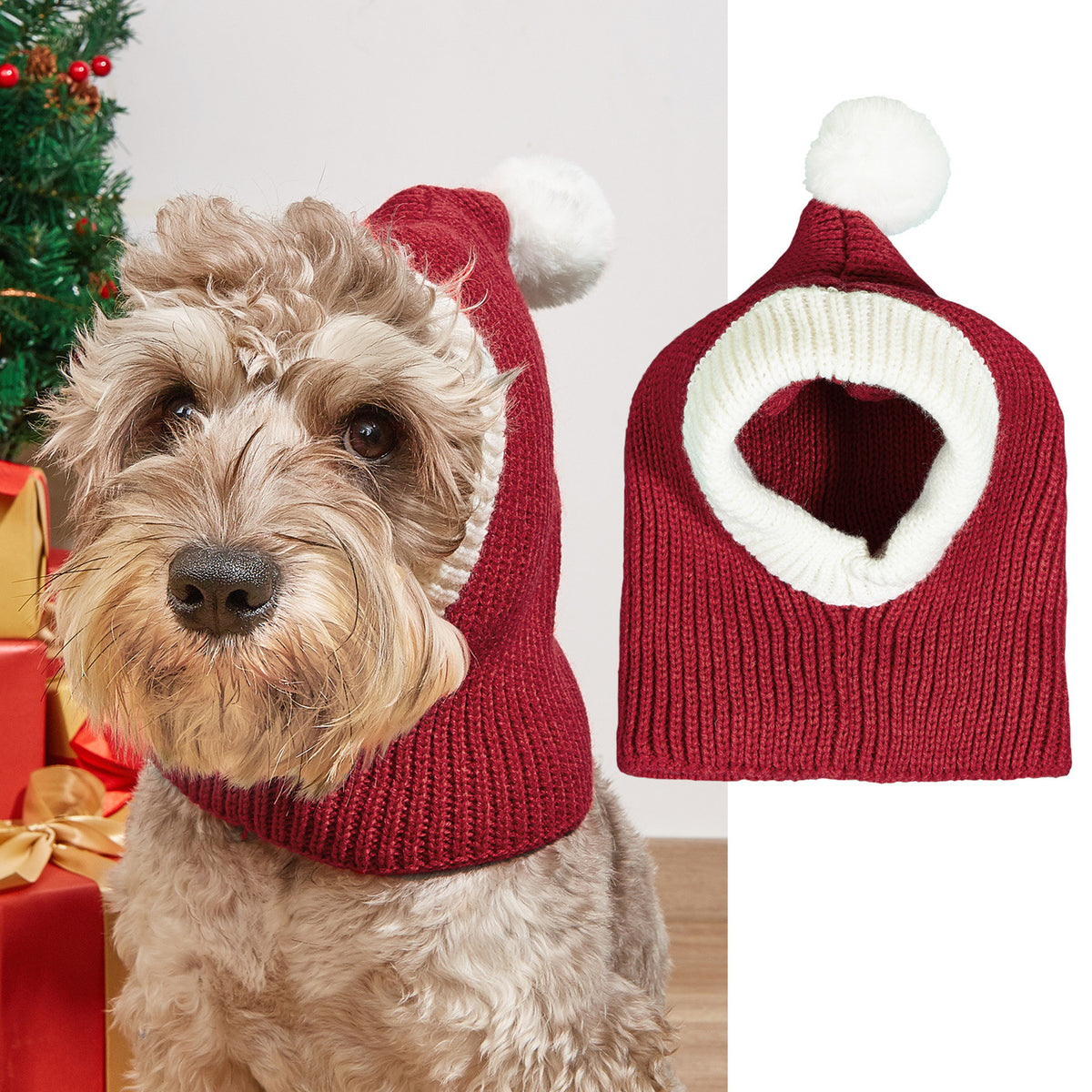 Christmas Reindeer Knit Hat for Pets – view 4