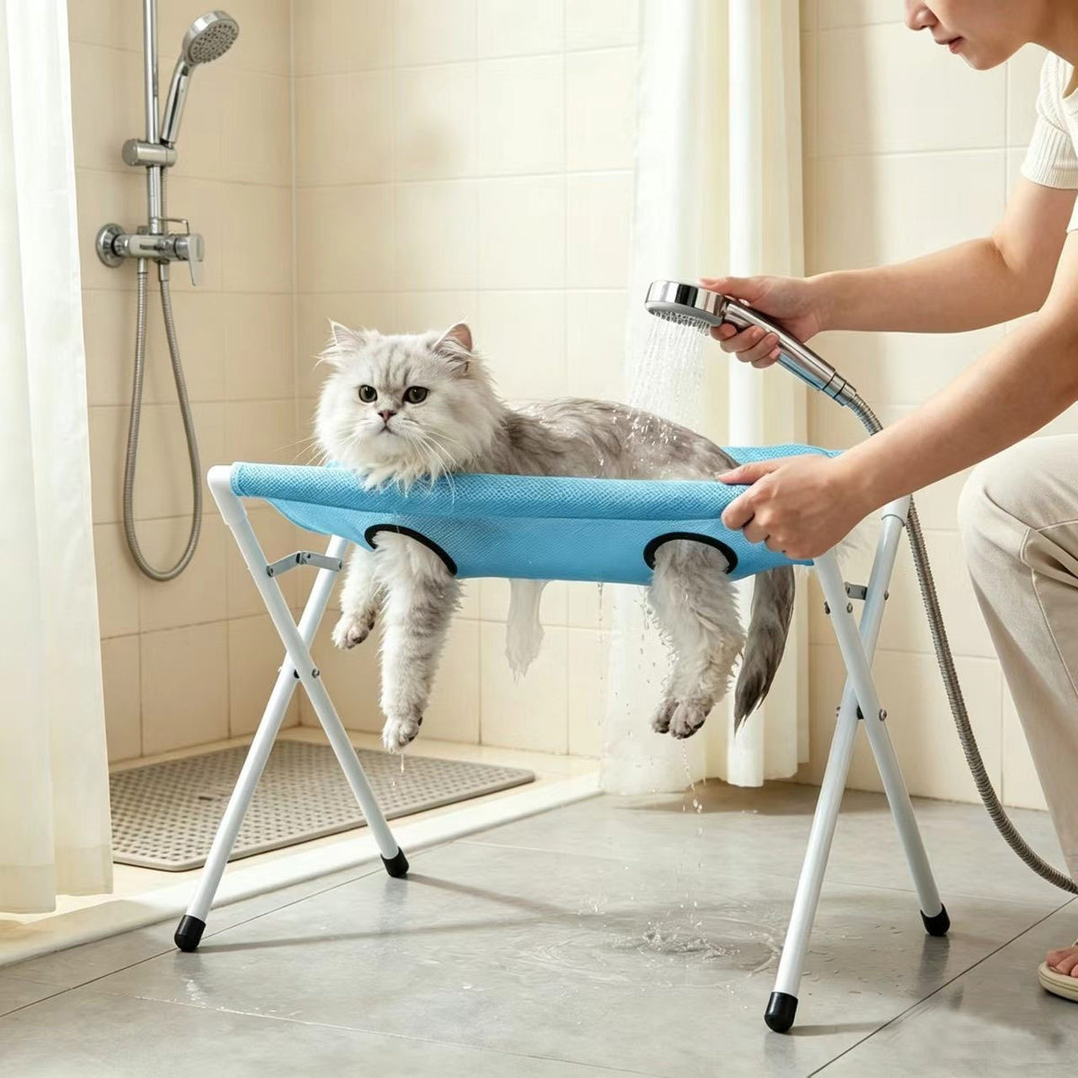 Foldable Pet Bathing Stand & Hammock