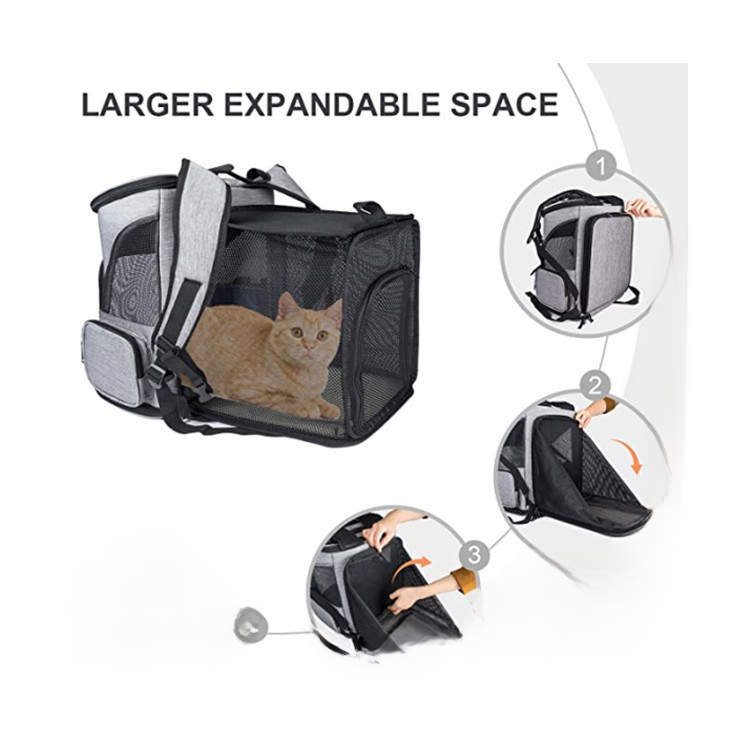 Portable Expandable Pet Backpack – view 3