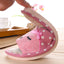 Seasonal Bow Linen Slippers with Cat Design (Indoor Use)