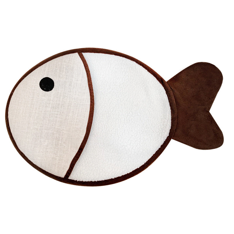 Cat Scratching Mat with Catnip Toy and Sisal Fiber