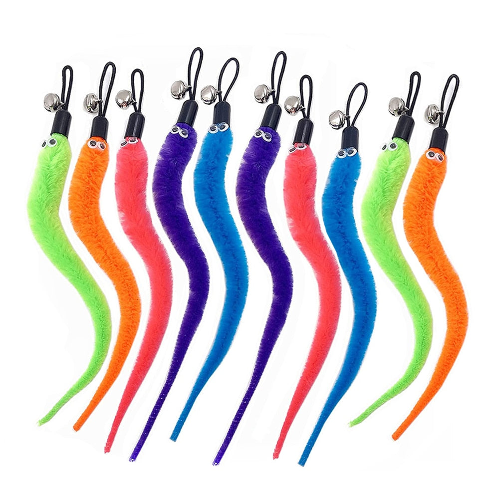 Retractable cat feather toy wand set – view 8