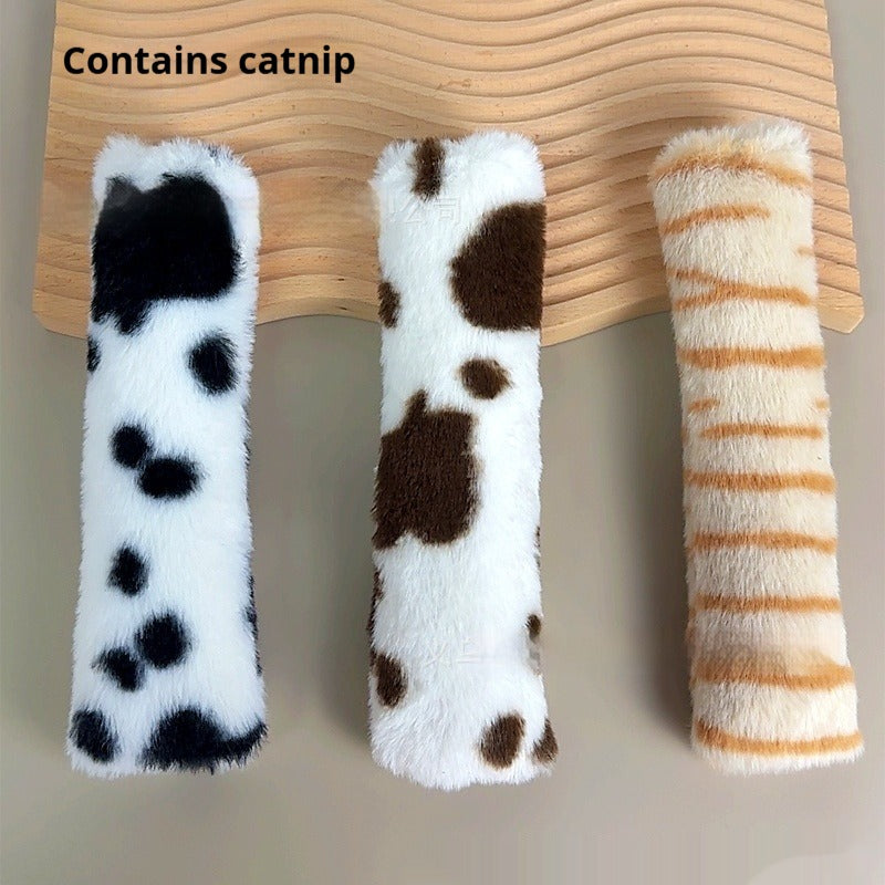 Colorful Plush Stripe Cat Pillow Toy – view 2