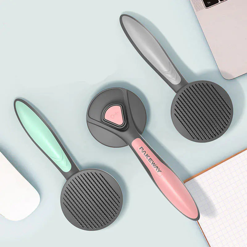 Pet Grooming Brush for Cats and Dogs with Fur Remover