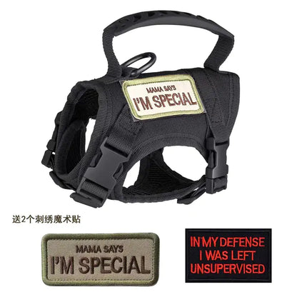 Adjustable Tactical Cat Harness with Leash
