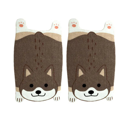 Cartoon Shiba Inu Corgi Door Mat for Home Use