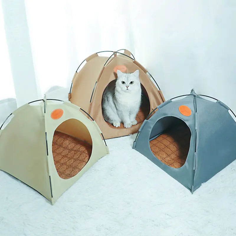 Indoor Cat Tent with Cushion