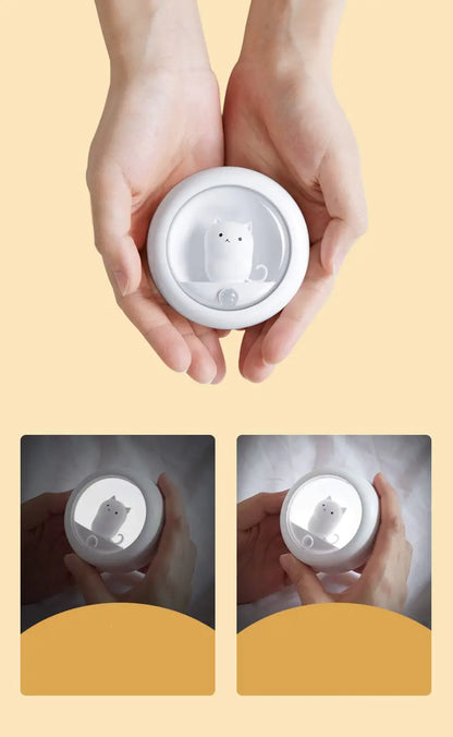 Creative Cat Sensor Night Light for Bedroom USB Wall Lamp