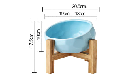 Ceramic Cat Bowl Set for Cats and Dogs, Pet Feeder
