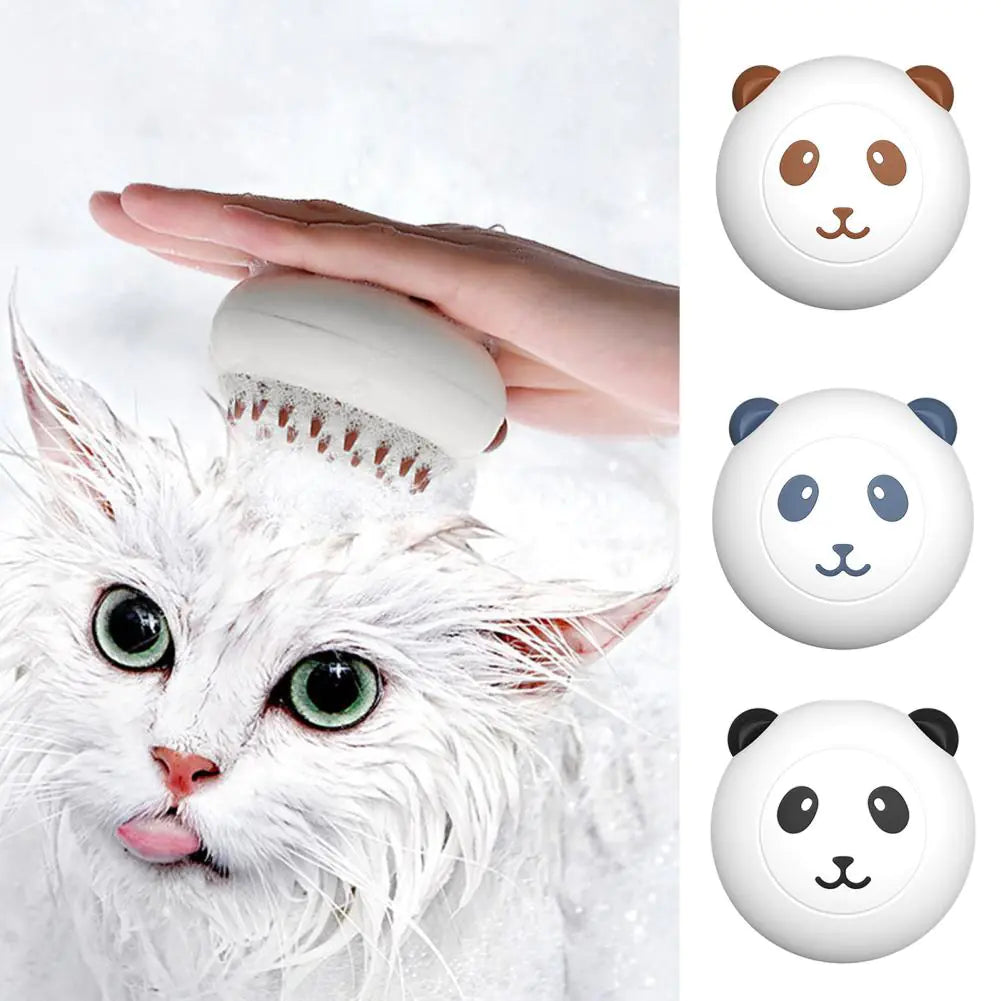Silicone Dog Bath Brush with Soft Teeth for Pets