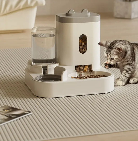 Automatic Pet Feeder and Water Dispenser Bowl
