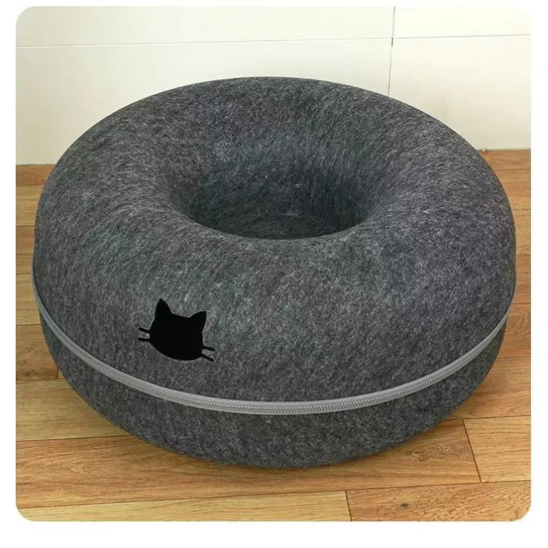 Cat Donut Tunnel Bed