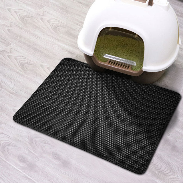 Washable cat litter mat, machine washable and lightweight