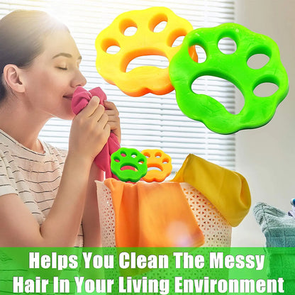4pcs Reusable Pet Lint Remover for Clothes & Bedding